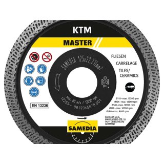 Samedia MASTER KTM 115x22,23 Diamant-Trennscheibe