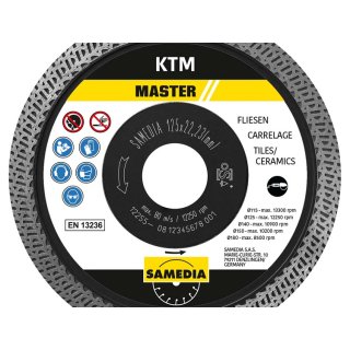 Samedia Master KTM 125x22,23 Diamant-Trennscheibe