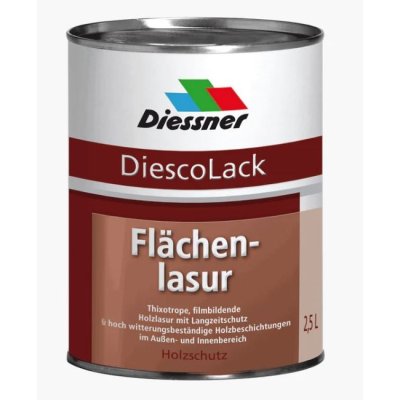 DiescoLack Flächenlasur, Holzlasur Nussbaum 1 Liter
