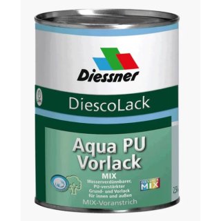 DiescoLack Aqua PU-Vorlack Weiß 0,75 Liter