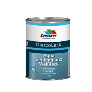 DiescoLack Aqua Seidenglanz Weißlack 0,75 Liter
