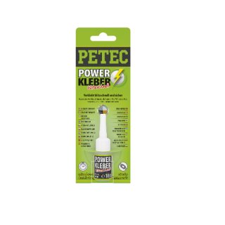 Petec Power Kleber blitzschnell 10 g Flasche