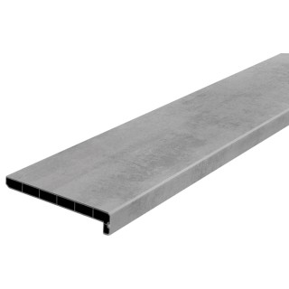 Lignodur Topline LD36 Innenfensterbank beton grau 150 mm inkl. Seitenabschlüsse 500 mm
