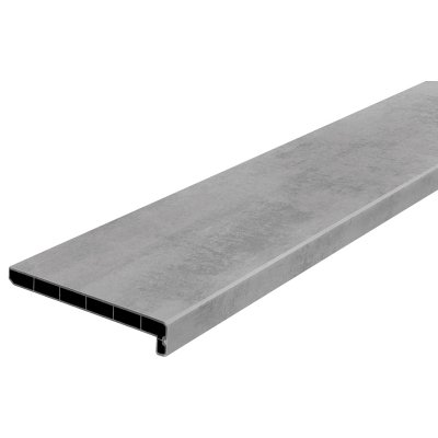 Lignodur Topline LD36 Innenfensterbank beton grau 300 mm inkl. Seitenabschlüsse 1200 mm