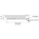 Rollladendeckel Schallschutz mit Flex-Schaum & Schwerfolie 120 mm 1000 mm lang