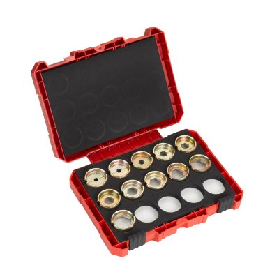 Presseinsatz für hydraulisches Akku-Presswerkzeug DIN 22  11-teiliges Set 16-300 mm
