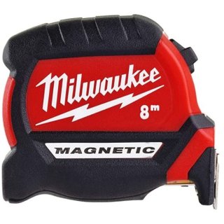 Milwaukee Premium-Bandmaß 8 m magnetisch, 27 mm breites Band