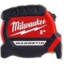 Milwaukee Premium-Bandmaß 8 m magnetisch, 27 mm...