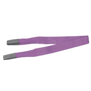 Hebeband Gurtband Rundschlinge mit Schlaufen 1000KG 2m Länge 30mm Breite violett 