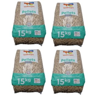 4 Stück Total Premium Pellets je 15 kg