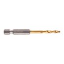 SHOCKWAVE Metallbohrer HSS-G RED HEX Titan 1/4" 3,3...
