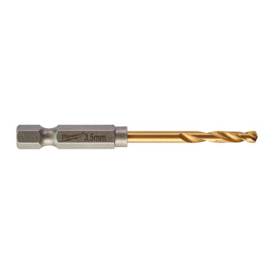 SHOCKWAVE Metallbohrer HSS-G RED HEX Titan 1/4"  10er Pack 3,5 x 69 mm