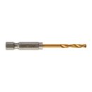 SHOCKWAVE Metallbohrer HSS-G RED HEX Titan 1/4"...