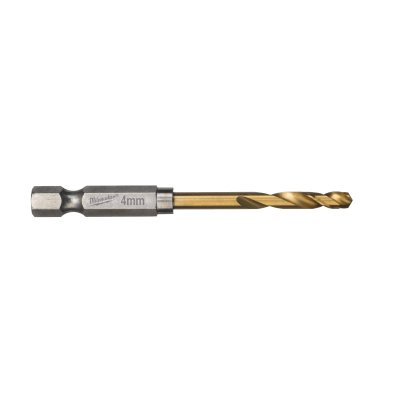 SHOCKWAVE Metallbohrer HSS-G RED HEX Titan 1/4"  10er Pack 4,0 x 71,5 mm
