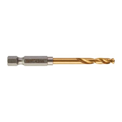 SHOCKWAVE Metallbohrer HSS-G RED HEX Titan 1/4"  10er Pack 4,5 x 76 mm