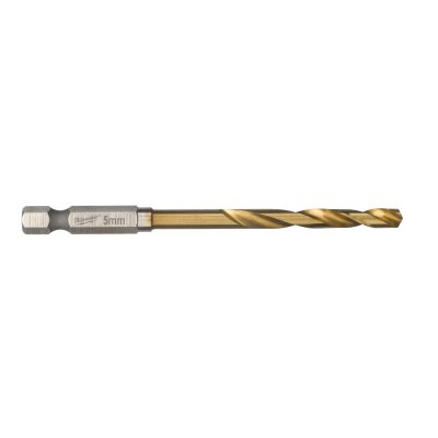 SHOCKWAVE Metallbohrer HSS-G RED HEX Titan 1/4"  10er Pack 5,0 x 80 mm