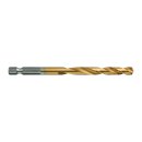 SHOCKWAVE Metallbohrer HSS-G RED HEX Titan 1/4"  5er...