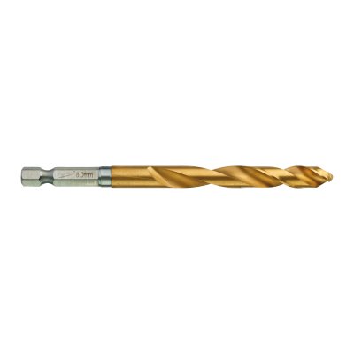 SHOCKWAVE Metallbohrer HSS-G RED HEX Titan 1/4"  5er Pack 8,0 x 111 mm