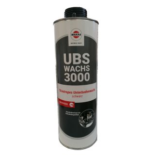 Makra UBS Wachs 3000 schwarz, 1 Liter