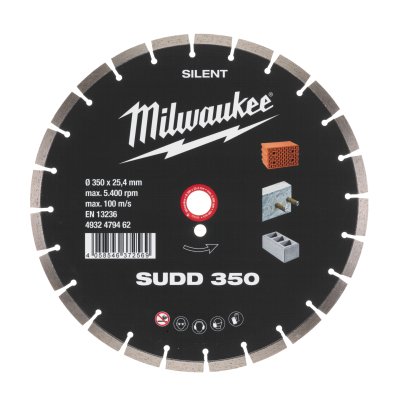 Diamanttrennscheibe Silent SUDD 350 mm für harte Materialien