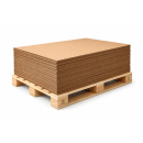 Paletten Zwischenlage Wellpappe 1180 x 780 mm Braun| Stabiler Karton Zuschnitt für Palette| B-Welle / BE-Welle