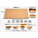 Paletten Zwischenlage Wellpappe 1180 x 780 mm Braun| Stabiler Karton Zuschnitt für Palette| B-Welle / BE-Welle