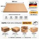 Paletten Zwischenlage Wellpappe 600 x 800 mm Braun| Stabiler Karton Zuschnitt für Palette| B-Welle / BE-Welle