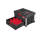 PACKOUT Starter-Set 2   3-teilig PACKOUT Trolley-Koffer, Koffer mit 2 Schubladen u. Organiser Slim