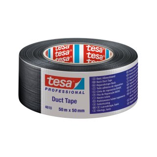 tesa 4610 Gewebeband Duct Tape 50mm x 50m schwarz