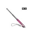 Teleskopschlagstock 13 Zoll/32 cm pink/chrom mit Clip und...