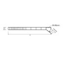 Rollladenkastendeckel ohne Flex-Schaum 260 mm 2000 mm