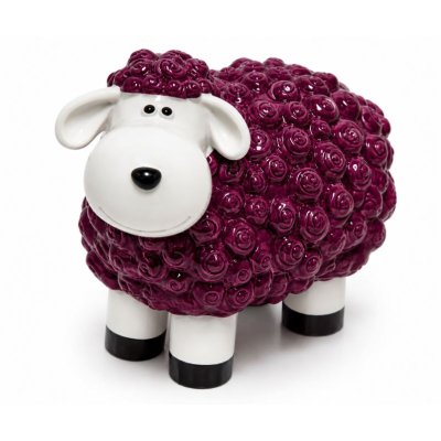Deko-Schaf Brombeer – Stilvolle Gartenfigur aus Polyresin | 45 cm