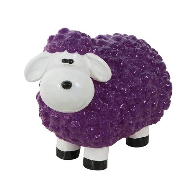 Deko-Schaf Lila – Stilvolle Gartenfigur aus Polyresin | 45 cm