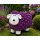 Deko-Schaf Lila – Stilvolle Gartenfigur aus Polyresin | 45 cm