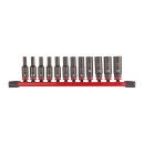 SHOCKWAVE Schlagnuss 1/4" lang Set 12-teliges Set...
