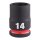 SHOCKWAVE Schlagnuss 3/8" kurz 14 x 32 mm