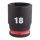 SHOCKWAVE Schlagnuss 3/8" kurz 18 x 34 mm