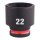 SHOCKWAVE Schlagnuss 3/8" kurz 22 x 34 mm