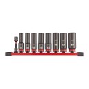 SHOCKWAVE Schlagnuss 3/8" lang Set 9-teiliges Set...