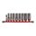 SHOCKWAVE Schlagnuss 3/8" lang Set 9-teiliges Set auf Schiene