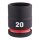 SHOCKWAVE Schlagnuss 1/2" kurz 20 x 38 mm