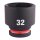 SHOCKWAVE Schlagnuss 1/2" kurz 32 x 44 mm