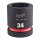 SHOCKWAVE Schlagnuss 1" kurz 34 x 62 mm
