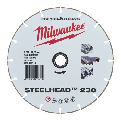 Diamanttrennscheibe DH STEELHEAD 230 mm für Stahl, Edelstahl und Beton