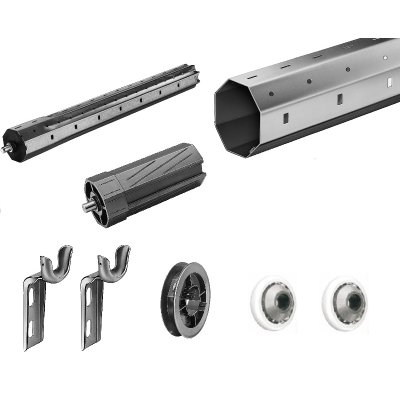 Rollladen Wellen Set verstärkt SW60 x 1,0 mm Altbau und Neubau 8-Teilig Teleskop 1,80 m- 2,00 m