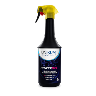 Unikum Powergel Felgenreiniger/ Flugrostentferner mit Sprühkopf 1 L