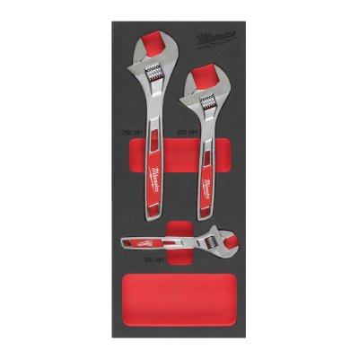 Rollgabelschlüssel Einlage 3-teilig für Werkstattwagen 78 cm