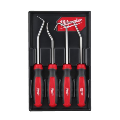 Heavy-Duty Montagehaken Set 4-teilig: flach, gebogen, 90°, 45°