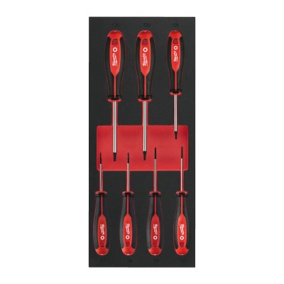 Tri-Lobe Schraubendreher Einlage 7-teilige TX Einlage für Werkstattwagen 78 cm