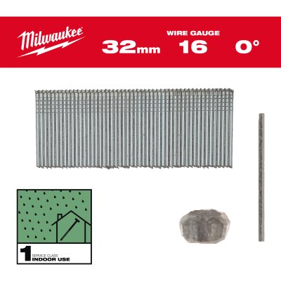 Milwaukee Stauchkopf-Nägel 16 Gauge für M18 FN16GS 2,8 x 25 mm verzinkt, 0°